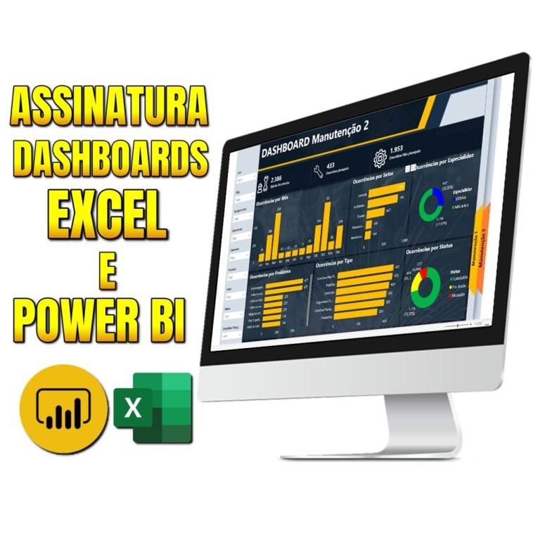 Curso Completo Dashboards – Power BI e Excel – Loja pacote de planilhas