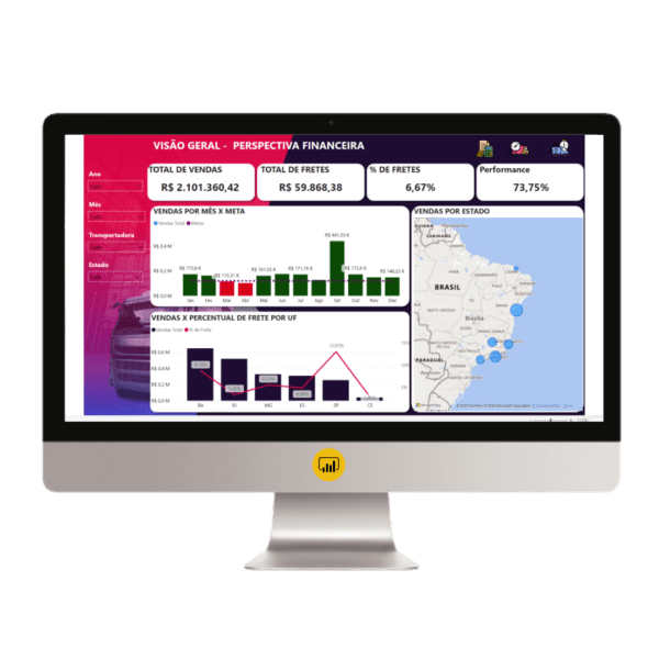 Dashboard Gestão de Frota Transportadoras