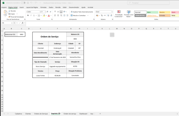 Dashboard Ordem De Serviço 1.0 - Imagem 5
