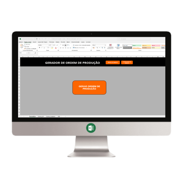 Planilha Ordem de serviço ou ordem de produção VBA