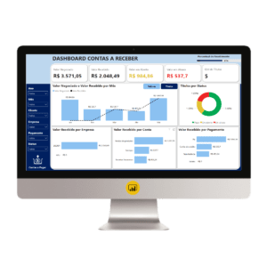 Dashboard Contas a pagar e contas a receber no Power BI 1.0