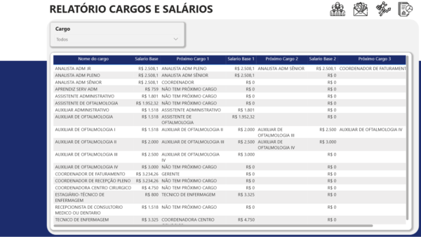 Dashboard de Cargos e Salários com plano de carreira em Power BI 1.0 - Imagem 3