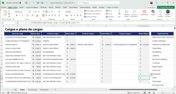 Dashboard de Cargos e Salários com plano de carreira em Power BI 1.0 - Imagem 6