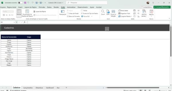 Planilha Dashboard Reuniões CIPA SST 1.2 em Excel - Imagem 2