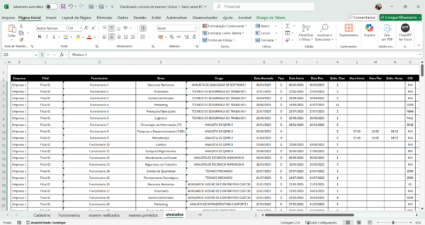 Controle de Exames e Atestados em Power BI 1.1 - Imagem 4