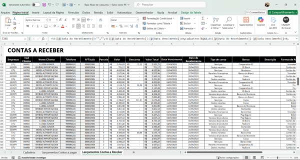 Dashboard Fluxo de Caixa 1.0 no Power BI - Imagem 3