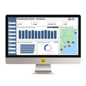 Controle de Fretes Dashboard em Power BI 1.1
