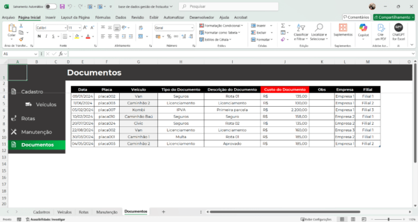 Dashboard Gestão de Frota em Power BI 4.0 - Imagem 5