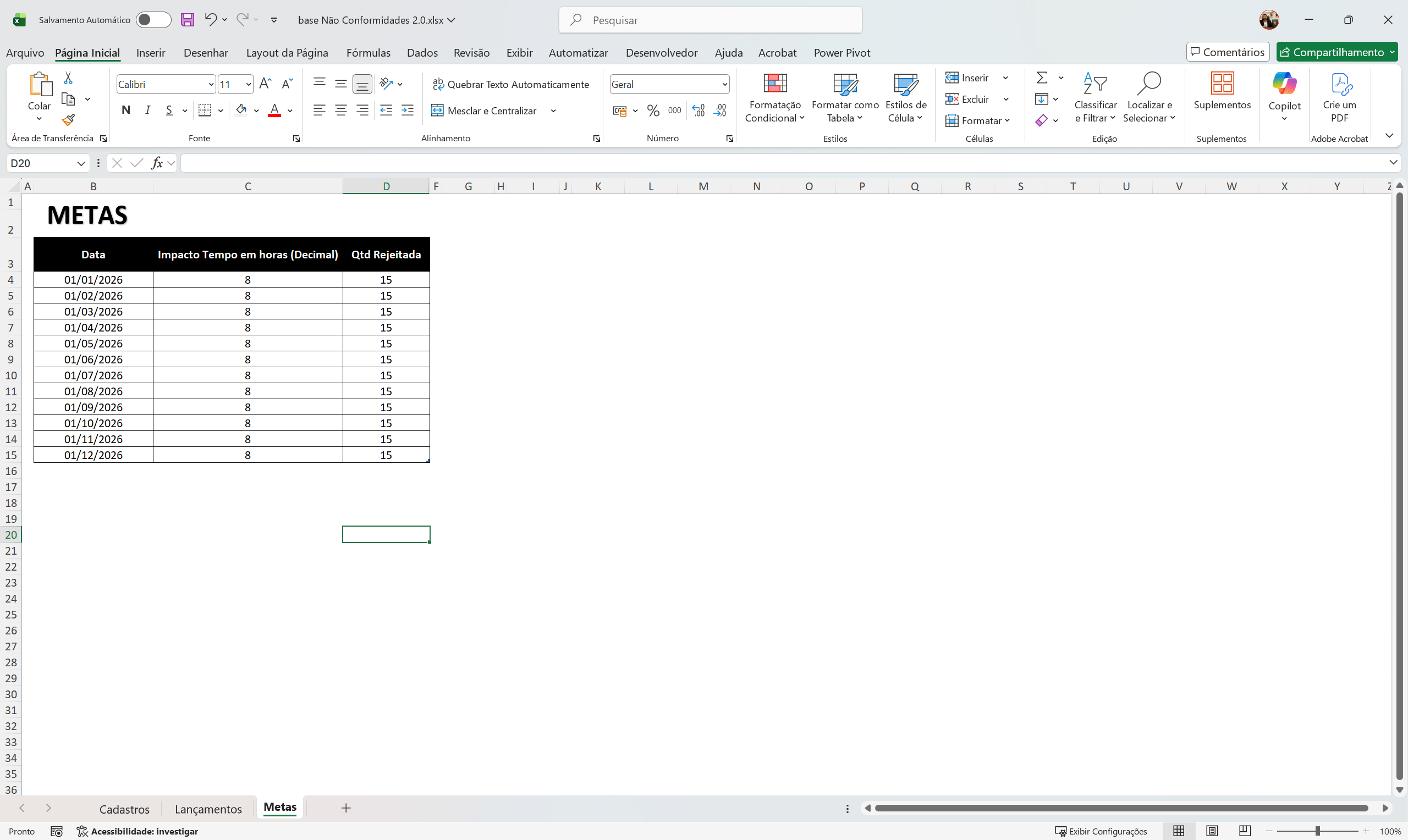 Dashboard Não conformidades no Power BI 2.0 - Imagem 4