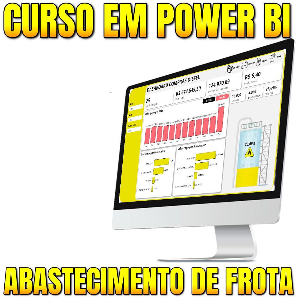 Curso do zero ao Dashboard no Power BI: Controle Abastecimento de Frota