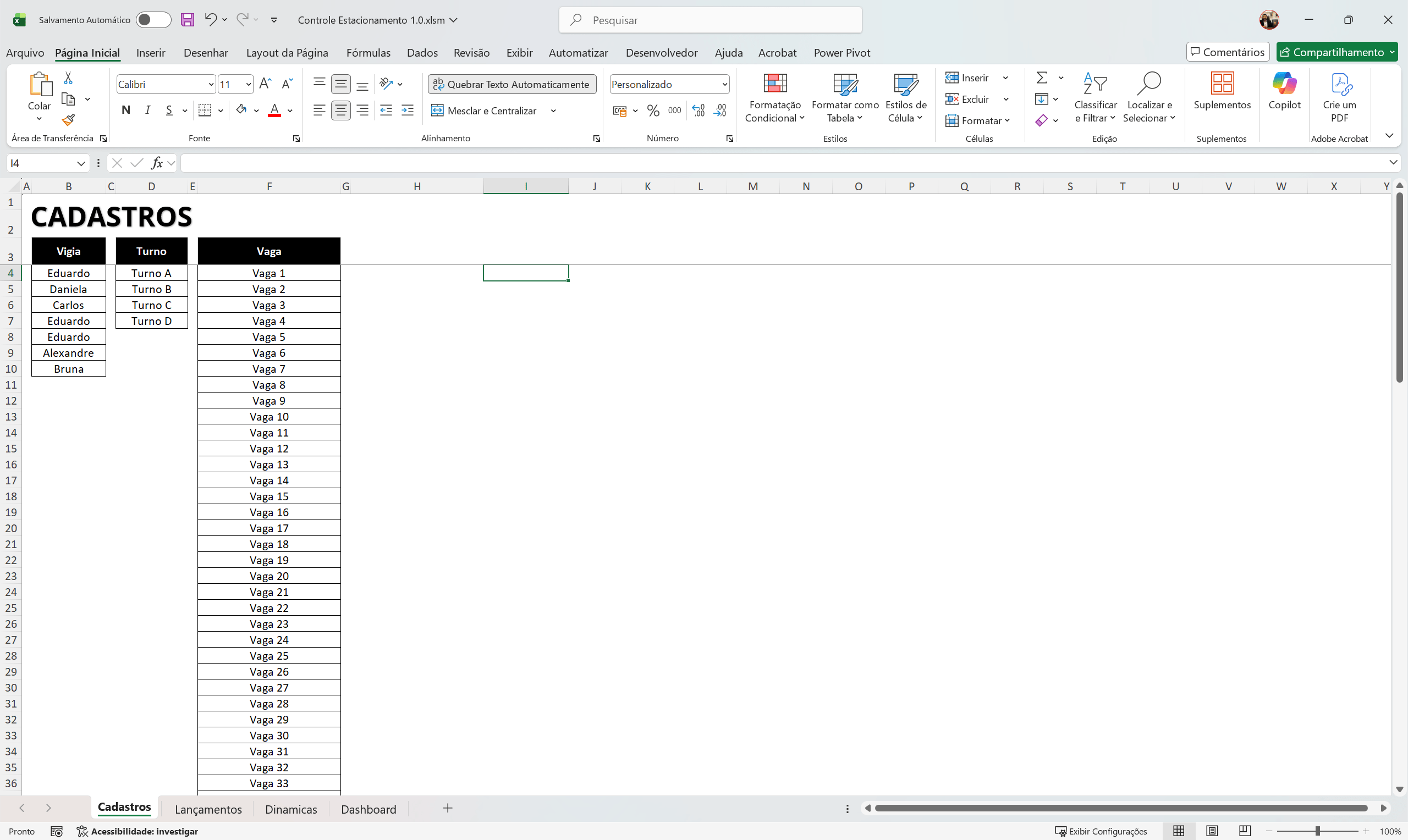 Planilha controle de Estacionamento 1.0 - Imagem 2