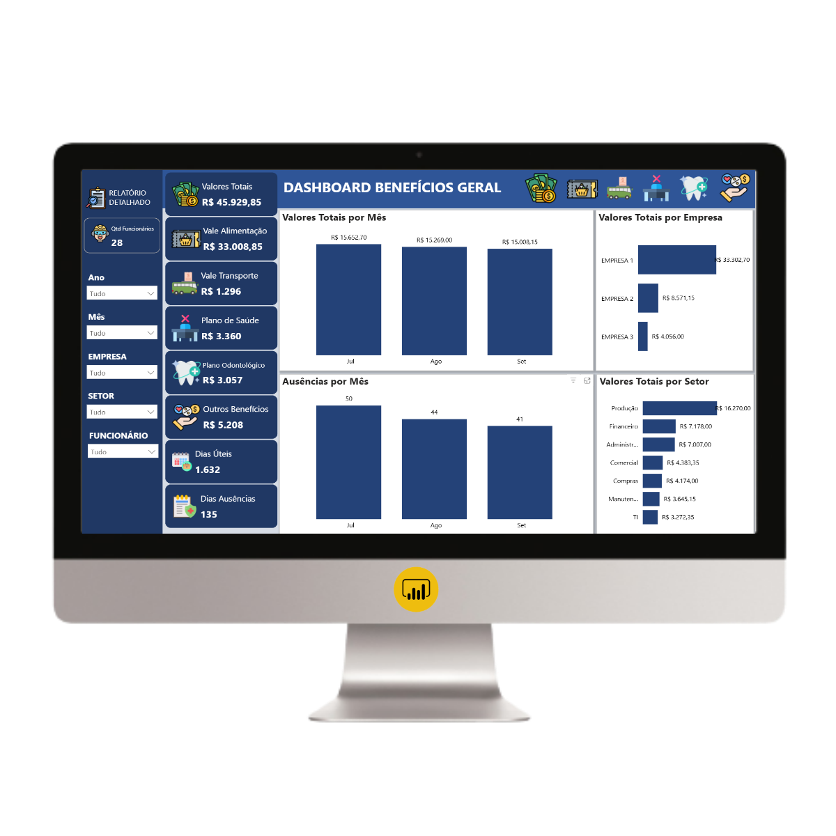 Controle de Benefícios do Zero ao Dashboard no Power BI