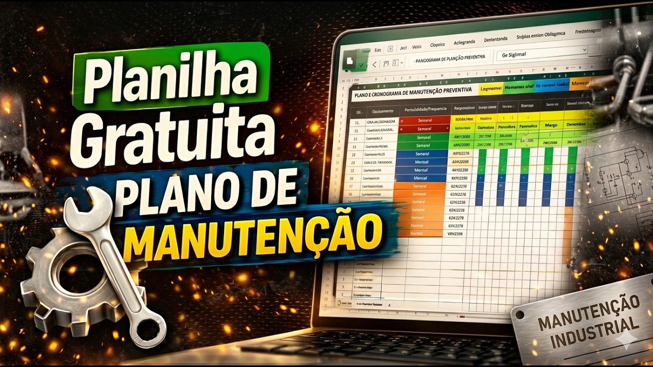 Planilha Gratuita de Plano de Manuten&ccedil;&atilde;o Preventiva